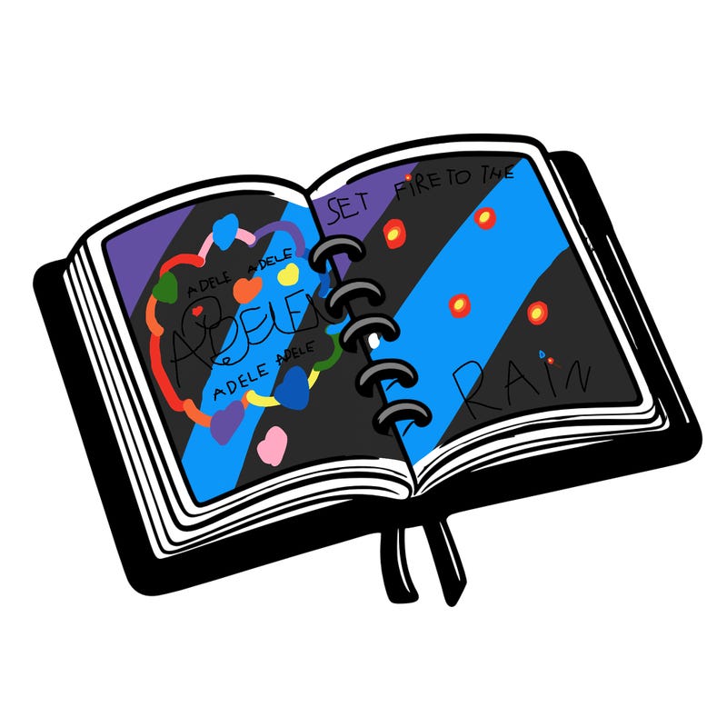 open note book blank