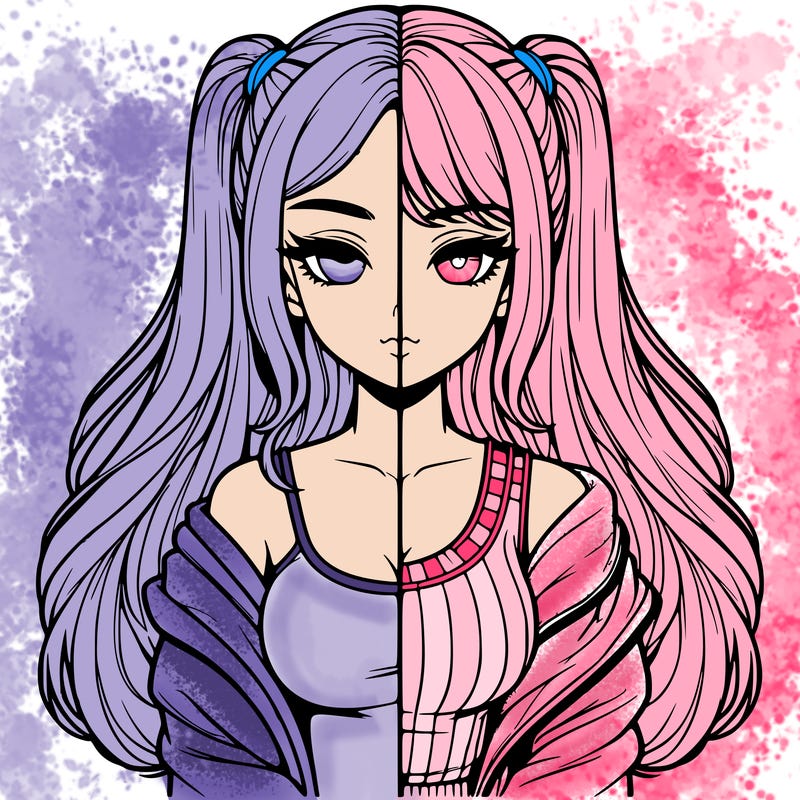 realistic girl split