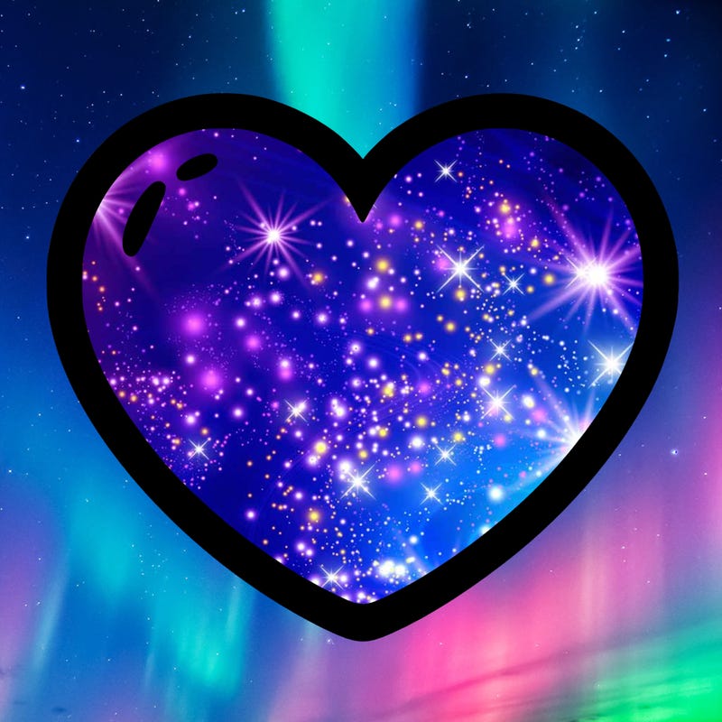 a blank heart