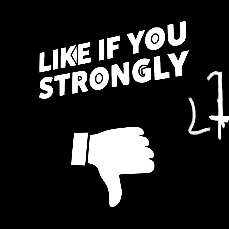like if you strongly dislike 67