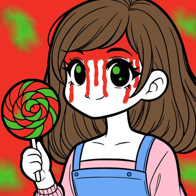 girl with a lollipop