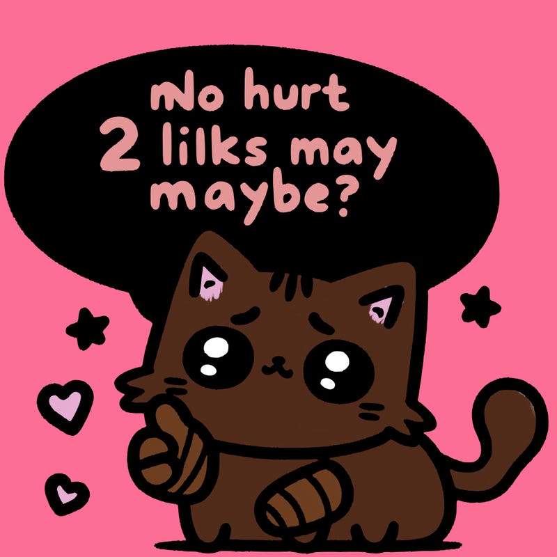 cute cat thats been hurt saiying 2 likes maybe