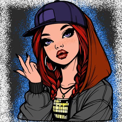 realistic hip hop girl