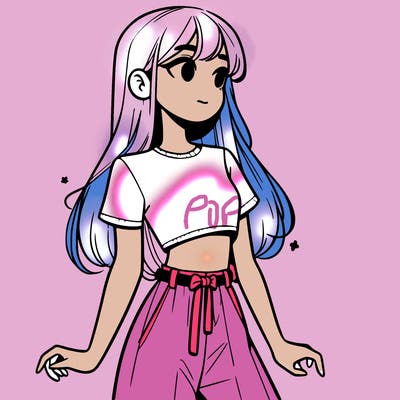 girl in a cute crop top