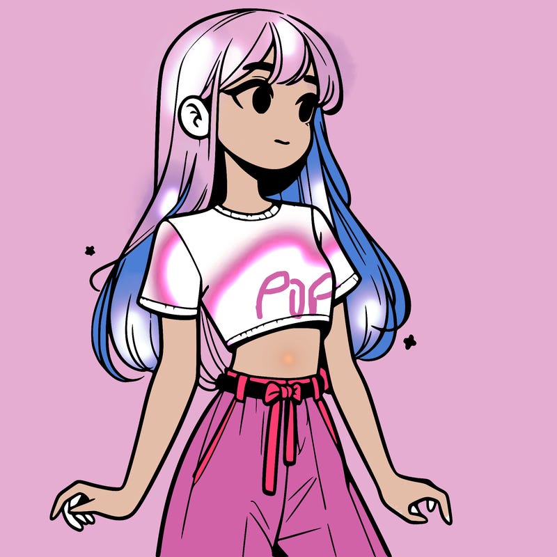 girl in a cute crop top