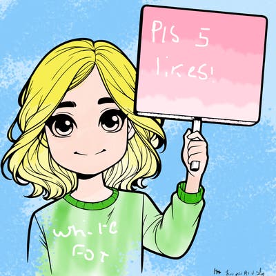 realistic girl holding up a sign