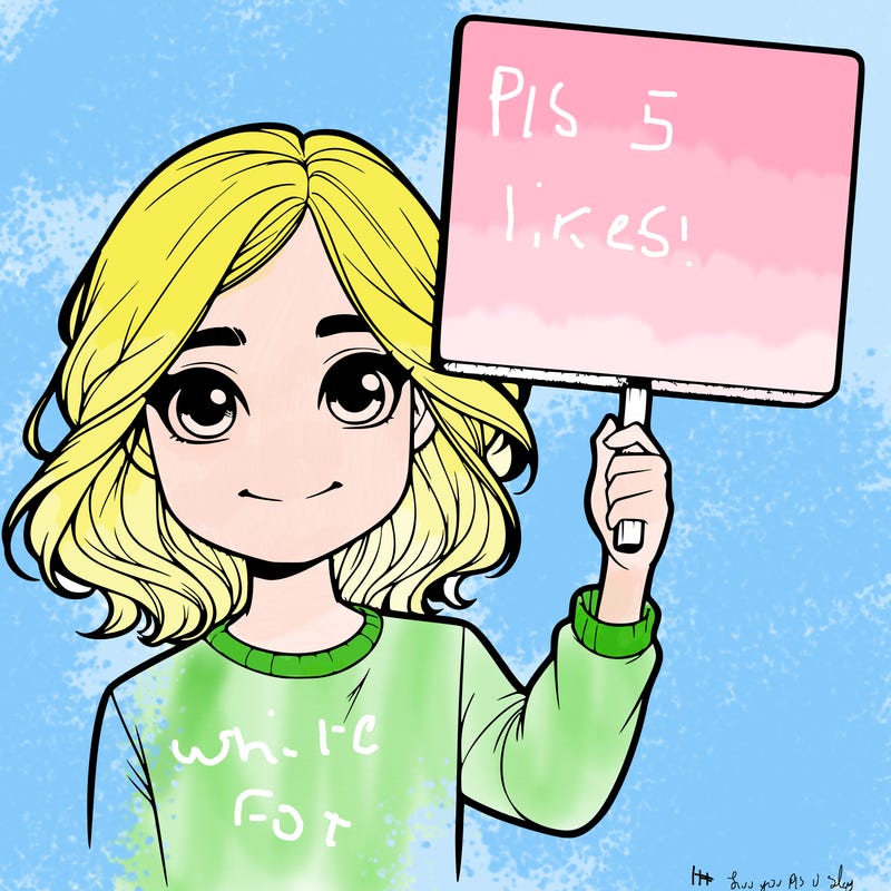 realistic girl holding up a sign