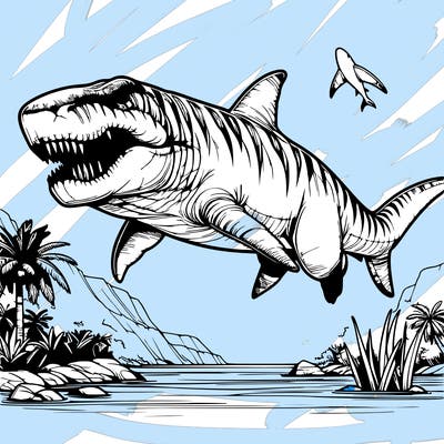 realistic megalodon.