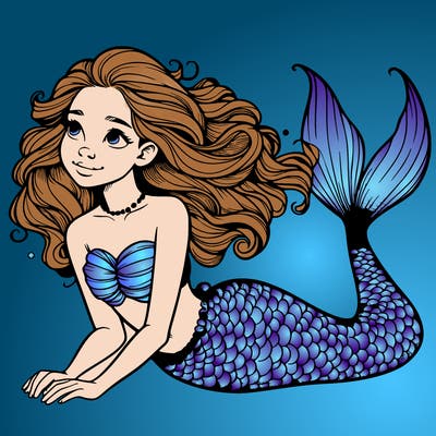 a realistic mermaid