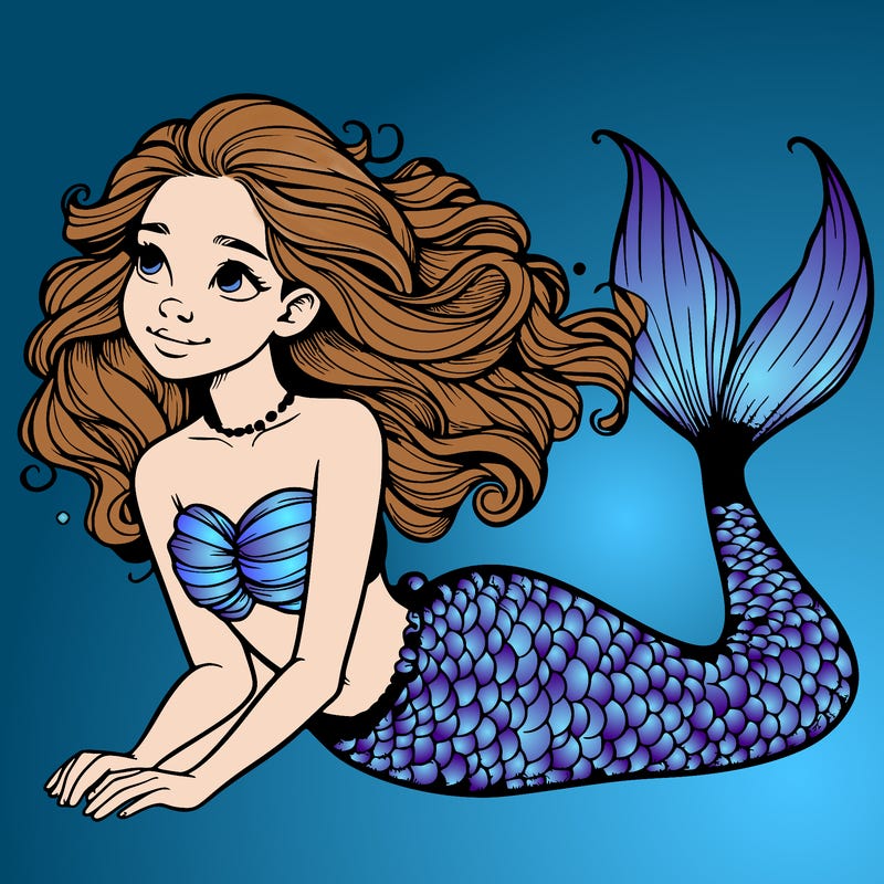 a realistic mermaid