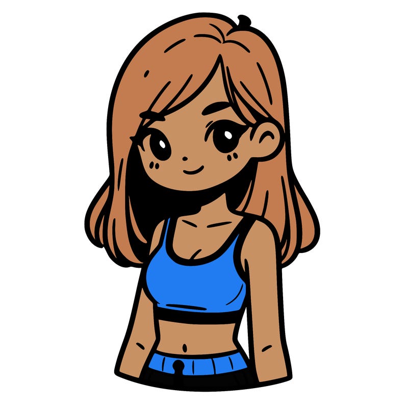 girl with crop top