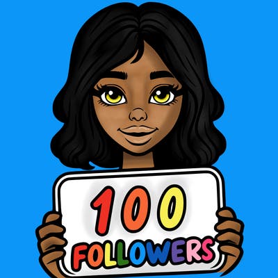 100 followers realistic girl