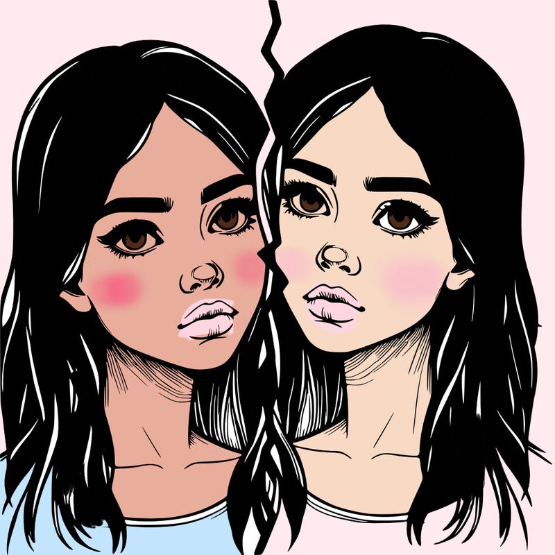 realistic girl split