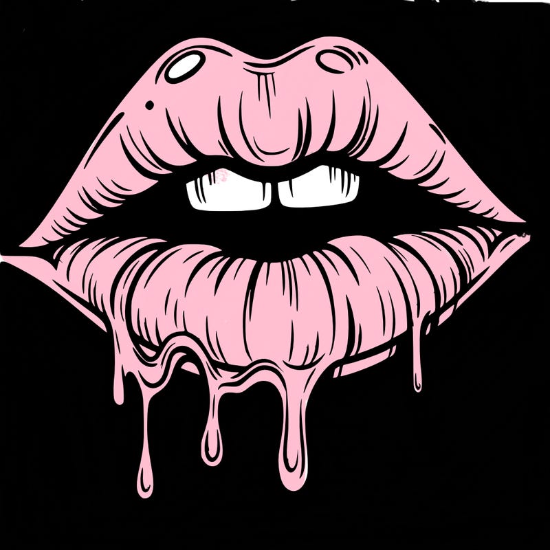 lips that look realistic and drip