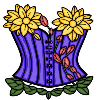 flower corset