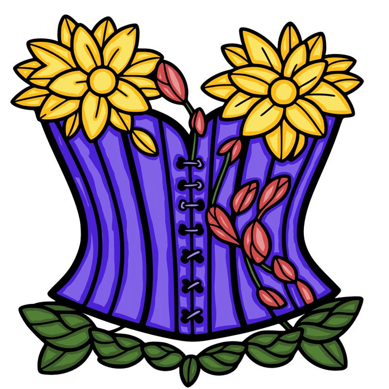 flower corset