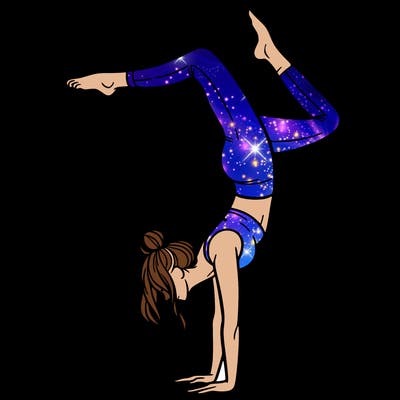 a woman doing a handstand