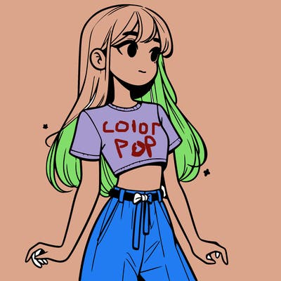 girl in a cute crop top