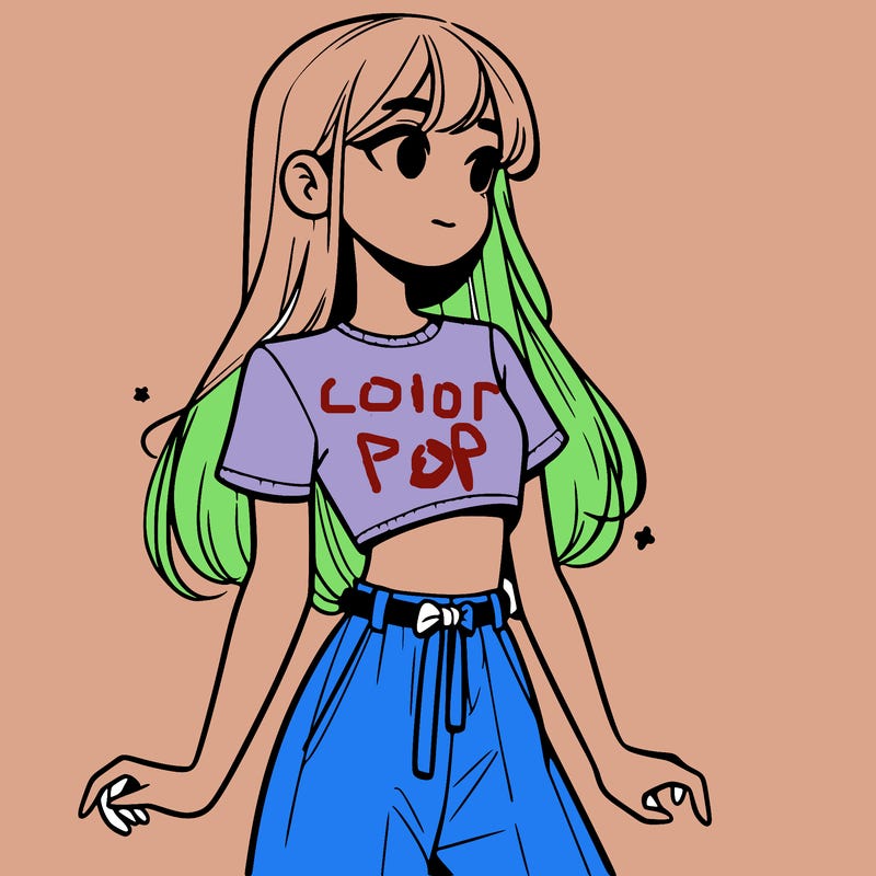 girl in a cute crop top