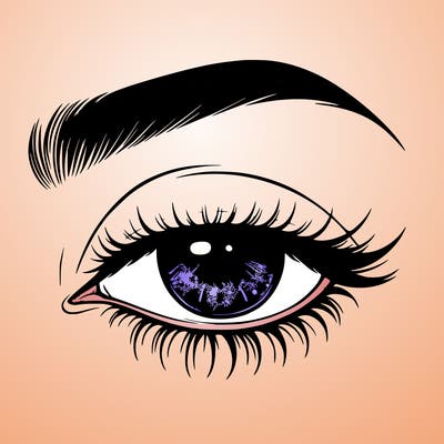 eye closed realistic