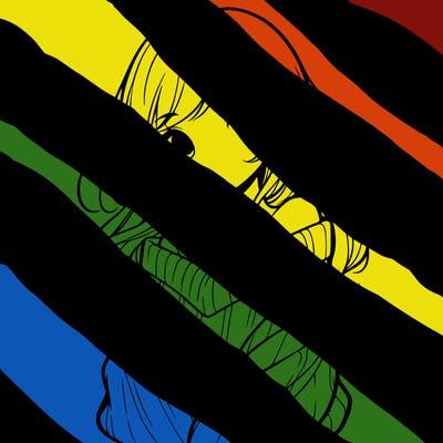 shy pretty girl wearing a sweater that is falling off one shoulder portrait