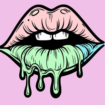 lips that look realistic and drip