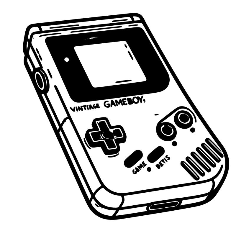vintage 90s gameboy