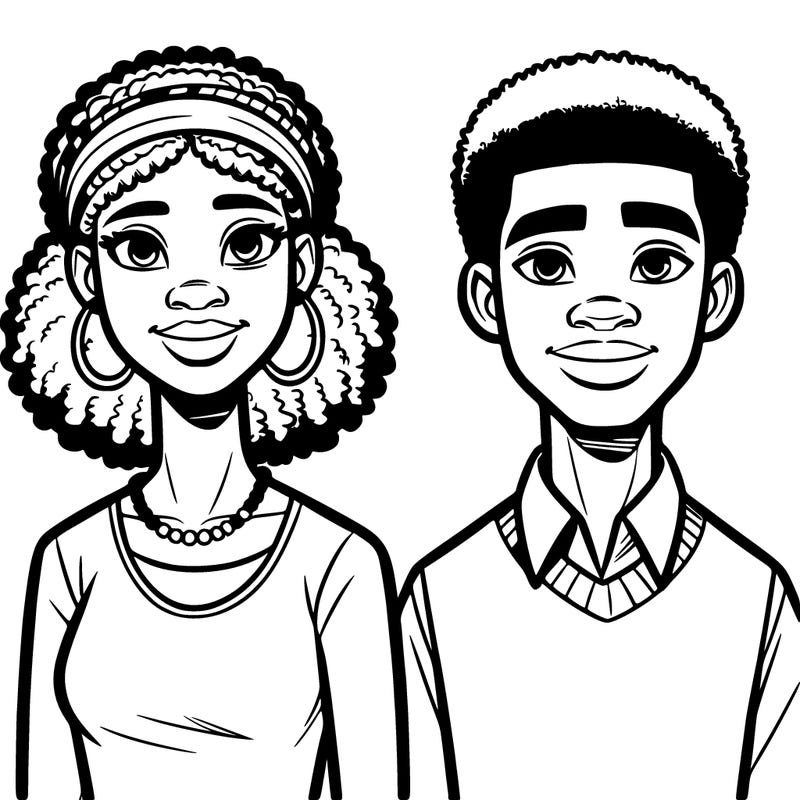 african american man and woman