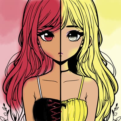 a realistic girl split