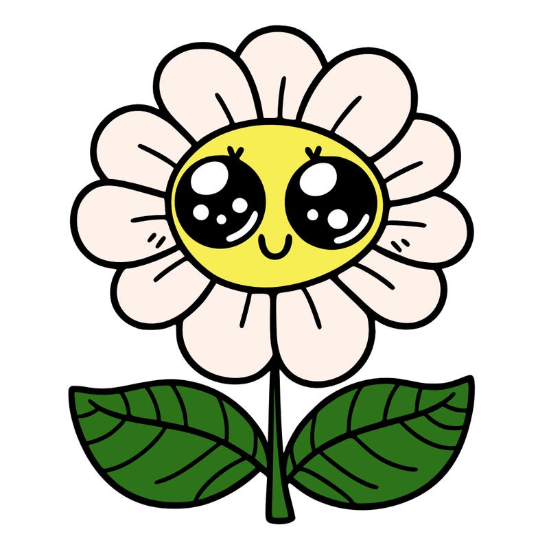 flower with eyes