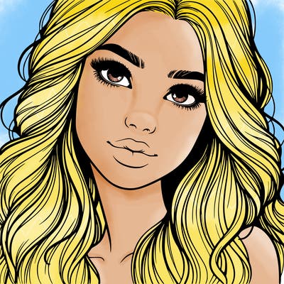 beautiful realistic girl