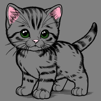 realistic kitten