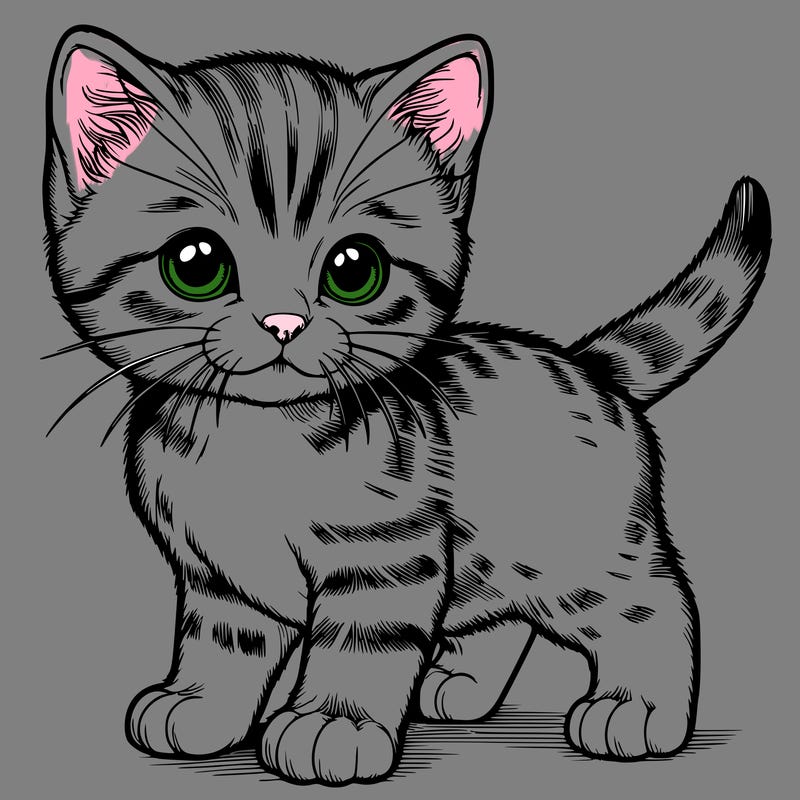realistic kitten