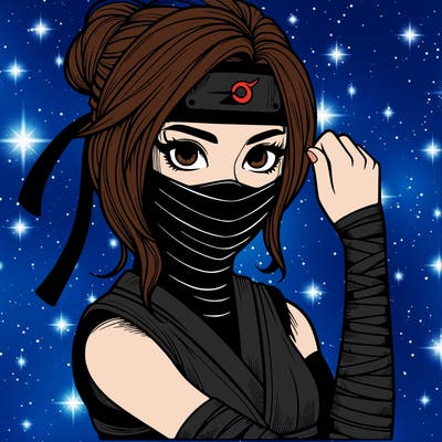 realistic girl ninja