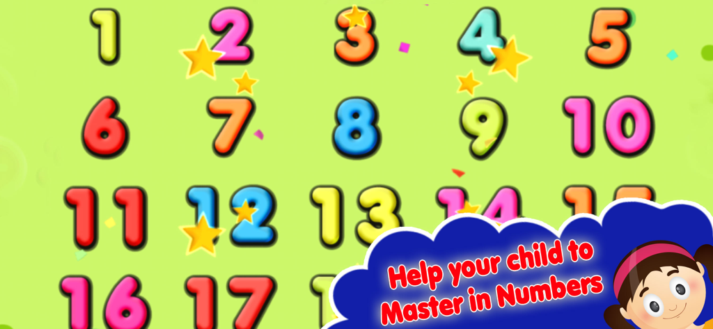 ABC 123 Tracing and Writing - Buntes Raster mit den Zahlen 1 bis 17 für das Lernen im Kindergarten