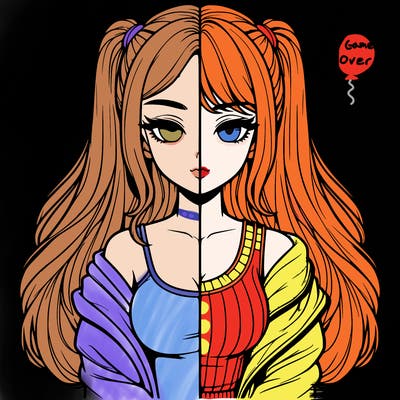 realistic girl split