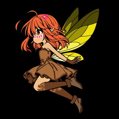 manga fairy flying