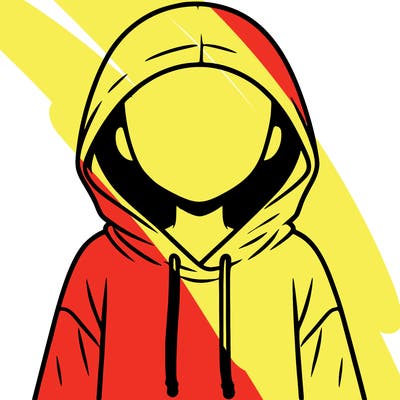 faceless girl in hoodie