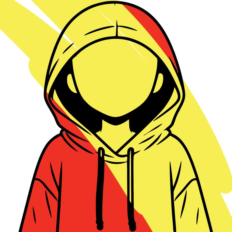 faceless girl in hoodie