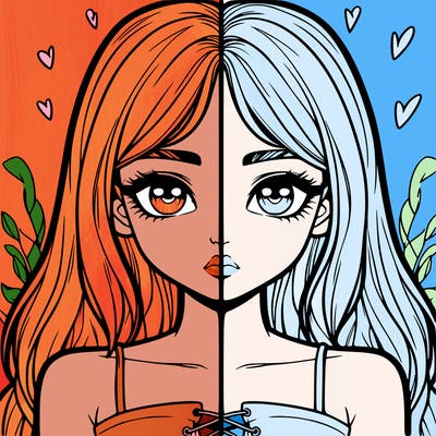 realistic girl split