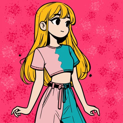 girl in a cute crop top