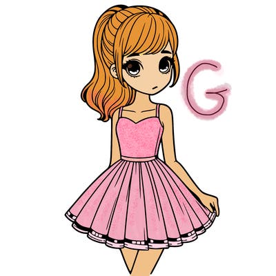 realistic girl with a short dress