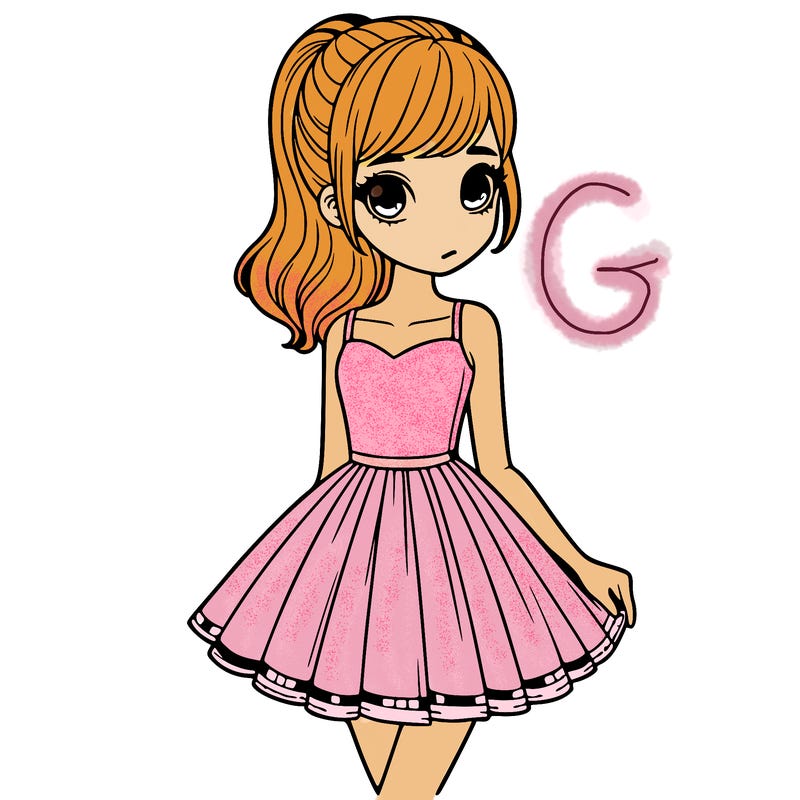 realistic girl with a short dress