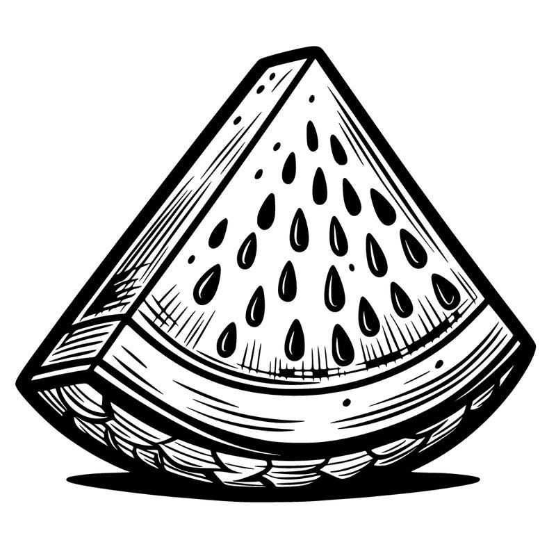 a wedge of watermelon