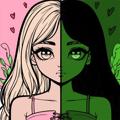 realistic girl split