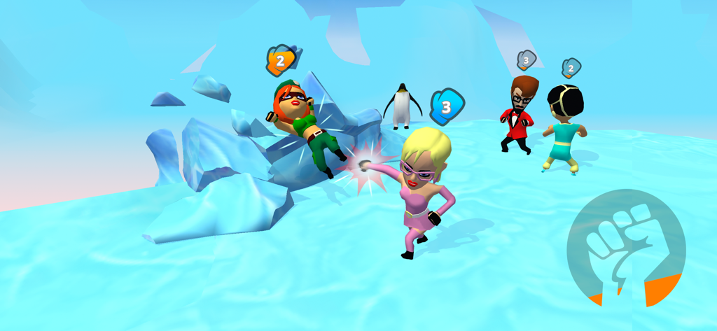 I, The One - Fighting Games - I The One fighting game characters battling on an icy platform