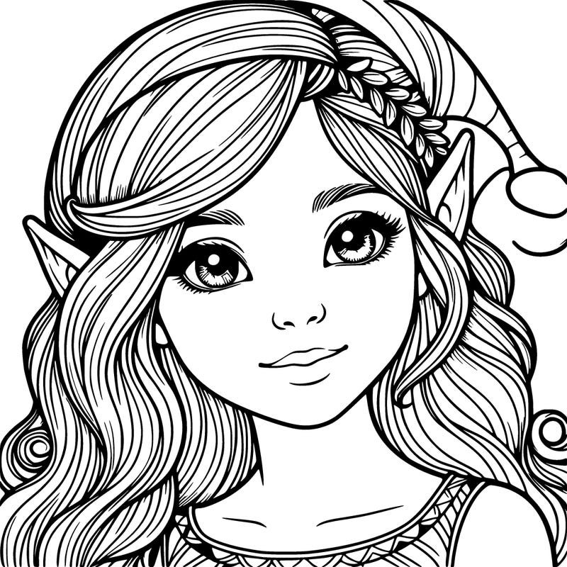 elf girl  realsistic