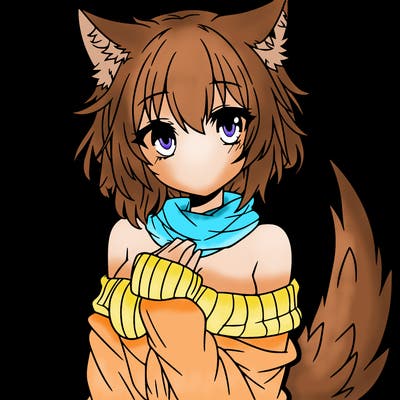 anime wolf girl