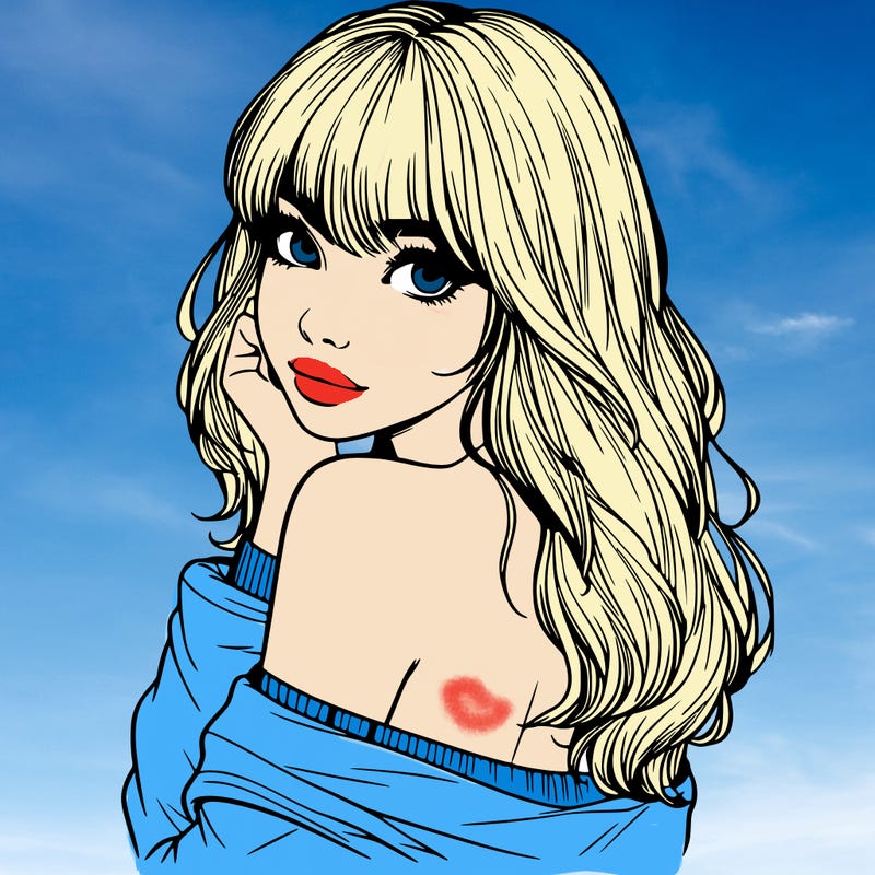 realistic girl with bangs looking over her shoulder