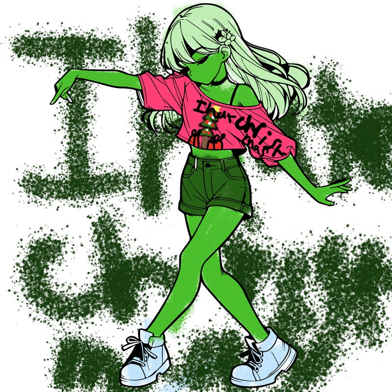 realistic girl danceing